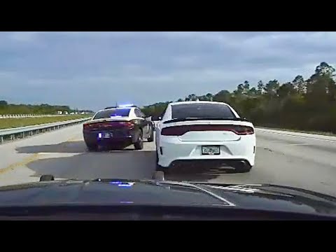Perp in Dodge Charger Leads Trooper in Wild 145mph Chase | Florida Highway Patrol
