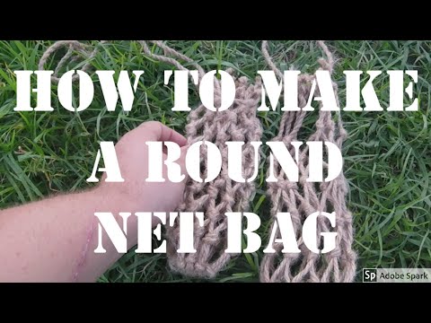 How to make a bushcraft round net bag?