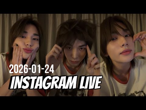 Hyunjin (Stray Kids) Instagram Live. 2026-01-24