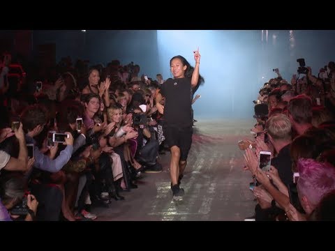 Models on the runway for the Alexander Wang Ready to Wear Fashion Show in New