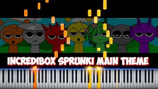 Incredibox Sprunki Main Theme - Piano Tutorial