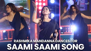 Rashmika Mandanna Dances for Saami Saami Song  Pus
