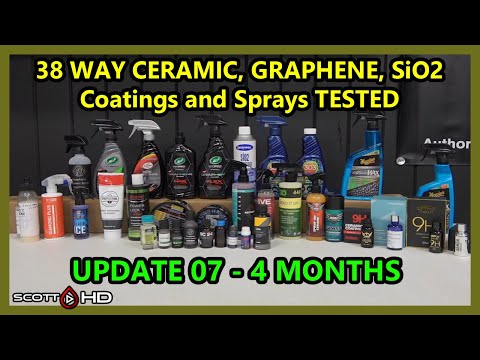 38 WAY CERAMIC COATINGS  Longevity Test - $9 to $1500 coatings & sealants - UPDATE 07 - 4 MONTHS
