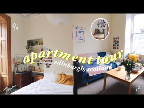my new apartment tour | edinburgh two person flat 🌿