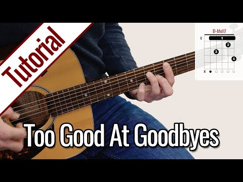 Sam Smith - Too Good At Goodbyes (Fingerstyle) Gitarre Lernen Deutsch
