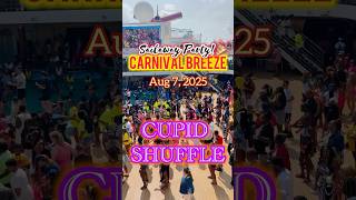 Carnival Cruise Sailaway Party on the Carnival Breeze with Cruise Director Louie Cupid Shuffle