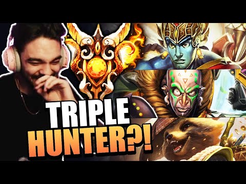WE PICKED 3 HUNTERS IN GM RANKED JOUST? - Smite