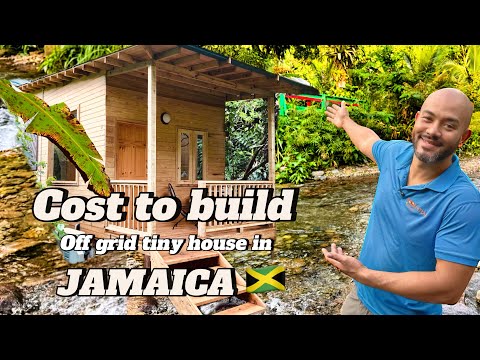 Cost to build an off grid tiny house income property in Jamaica. Full tour.