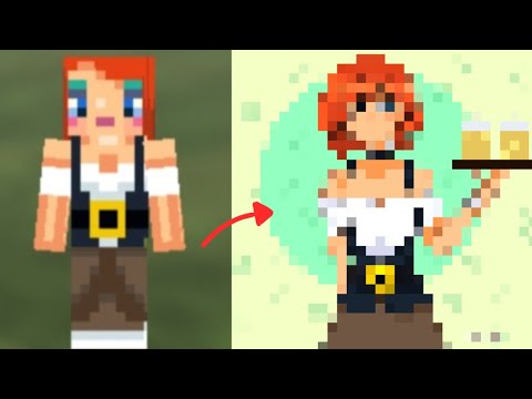 EPIC! Transforming Minecraft skin into anime character