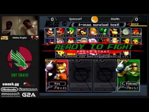Smash @ UNT #2 - Melee Singles -  ecps | SpencerT (Fox) Vs. Martin (Captain Falcon)