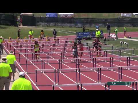100m hurdles prelims heat 3 15-16 girls - 2019 USATF National Youth Outdoor Championships