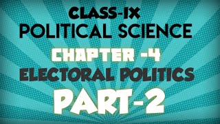 What makes an election Democratic |class 9| Electoral politics