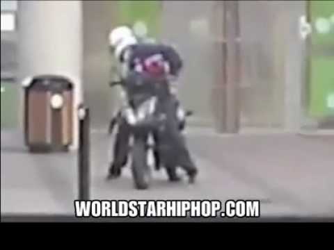 Bank Robbers Try To Getaway On A Scooter