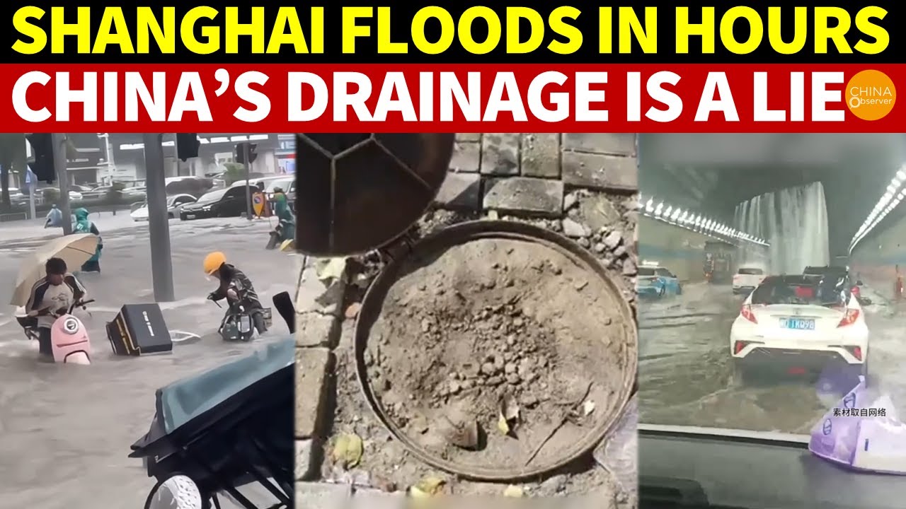 In Just Hours, All of Shanghai Floods, China’s Drainage System Is a Total Lie
