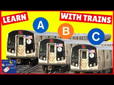 Trains For Kids Learn The Alphabet For Toddlers With Trains NYC Subway MTA Trains ABC Train Video