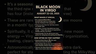 🌑 Rare Black Moon in Virgo: A powerful reset for healing + fresh beginnings✨#fyp #blackmoon #healing