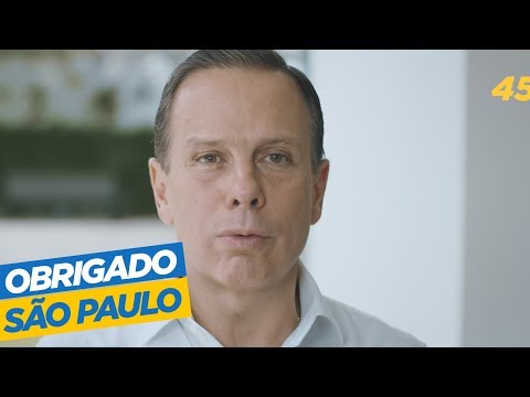 Obrigado São Paulo - João Doria