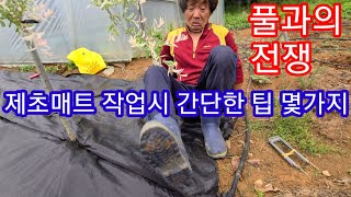 부직포,제초매트 사용시 간단한 팁 몇가지 ~풀,잡초매트 멀칭핀 멀칭고정핀 농업용부직포 잡초매트 농사용부직포 …