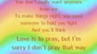 PCD Tainted Love/Where Did Our Love Go Lyrics