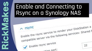 Enable and Connecting to Rsync on a Synology NAS