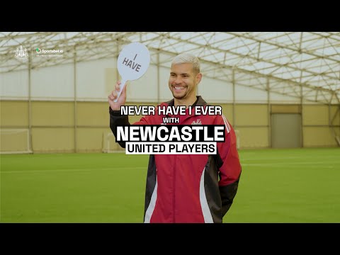 Never Have I Ever with Bruno Guimarães, Joelinton, Isak, Barnes, and Krafth | NUFC