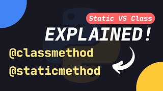 Download the video "Class Methods, Static Methods, & Instance Methods EXPLAINED in Python"