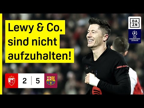 7-Tore-Spektakel! Barca weiter in Torlaune: Roter Stern -  Barcelona | UEFA Champions League | DAZN