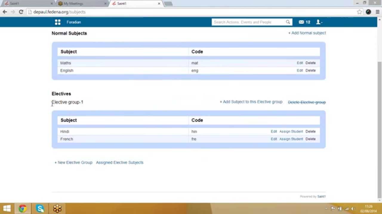 Fedena Webinar Tutorial on core modules August 2, 2014