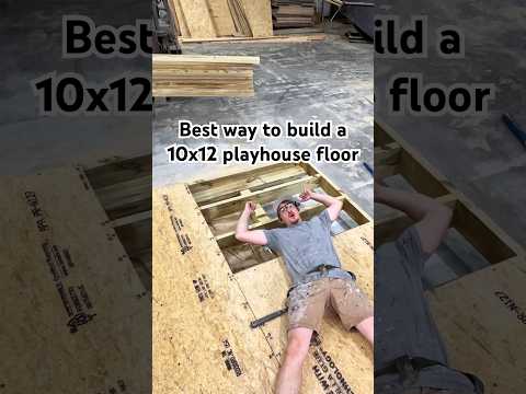 The best way to build a 10x12 floor. #diy #woodworking #carpentry #shed #construction #framing #sort