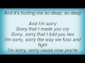 Stevie Wonder - Sorry Lyrics