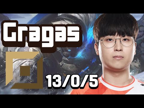 TOP Rank KR Challenger Gragas vs Riven Patch 12.14
