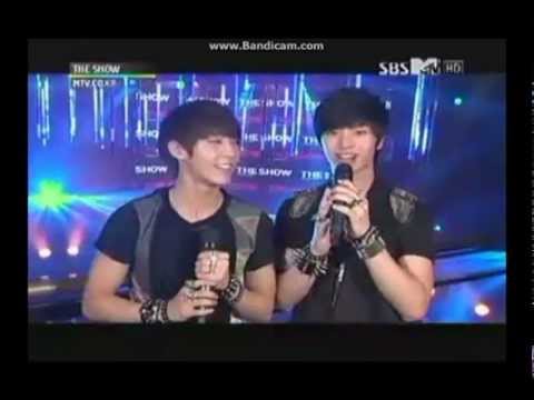 120629 The Show MC Cut - Minhyuk & Sungjae