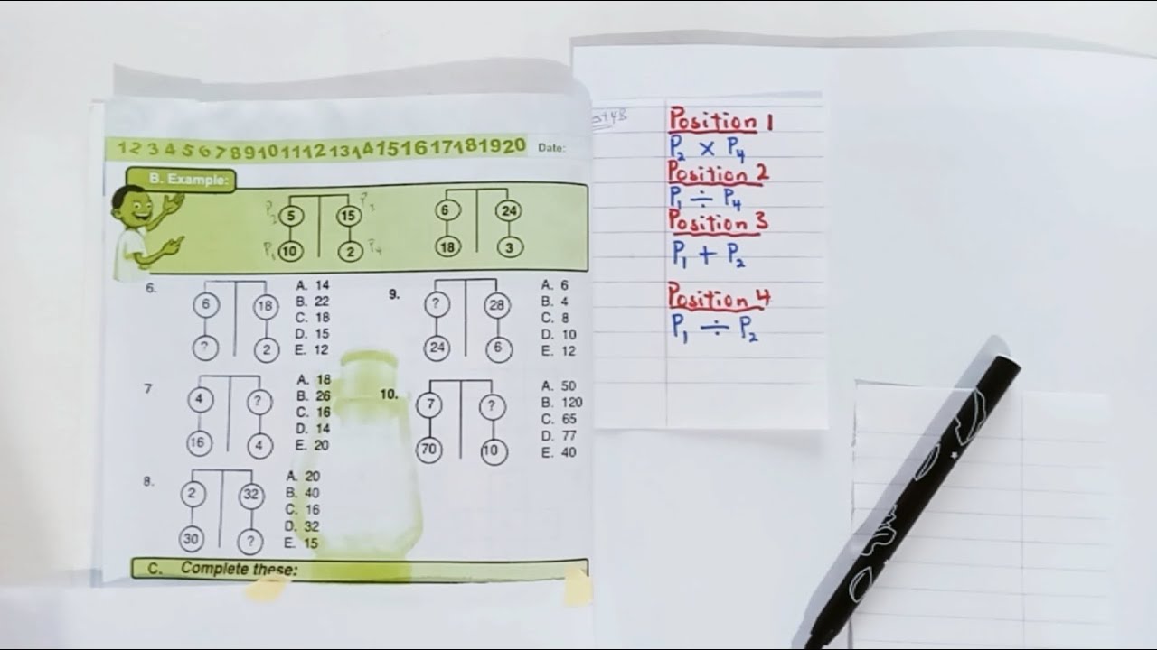 Test 4b, page22, book6, Lantern quantitative reasoning