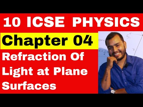10 ICSE : Physics chapter 4 : Refraction at Plane Surfaces : Imporatnt Compilation Video