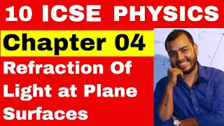 10 ICSE : Physics chapter 4 : Refraction at Plane Surfaces : Imporatnt Compilation