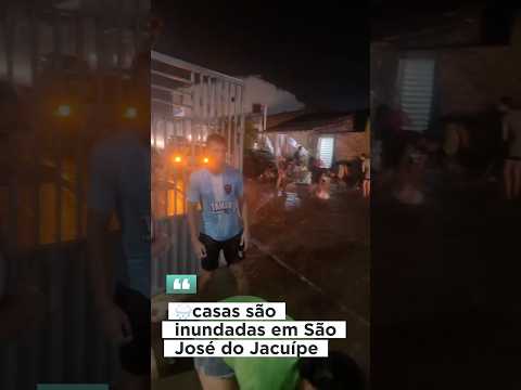Casas são inundadas em São José do Jacuípe #itatiaiadoaltobonito #saojosedojacuipe #leosmarnoticias