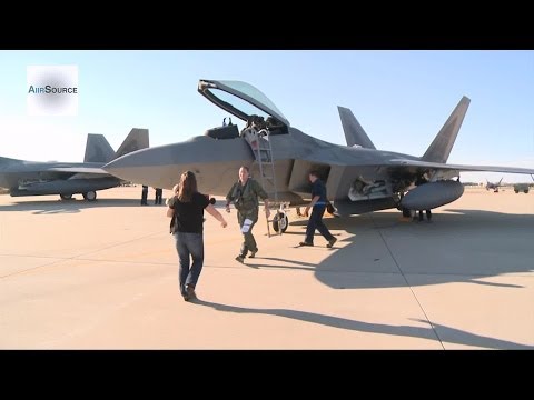 F-22 Raptors - 27th Fighter Squadron Returns to Langley