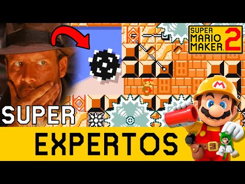 🔥 NOS PERSIGUE UNA ROCA COMO EN INDIANA JONES! 😱🪨 - Los TOP TOP [Super Experto] - SMM 2 - MarkGamer