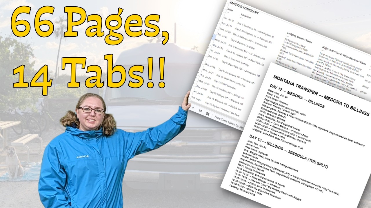 Inside My 66-Page & 14-Tab Alaska Road Trip Planning System!