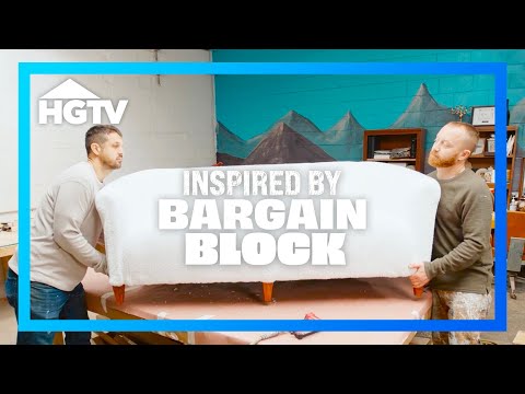 How to Reupholster a Couch on a Budget | Bargain Block | HGTV