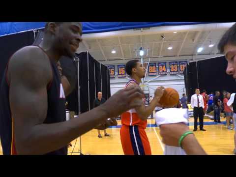 Glen Rice Jr. Makes 2 Half Court Shots