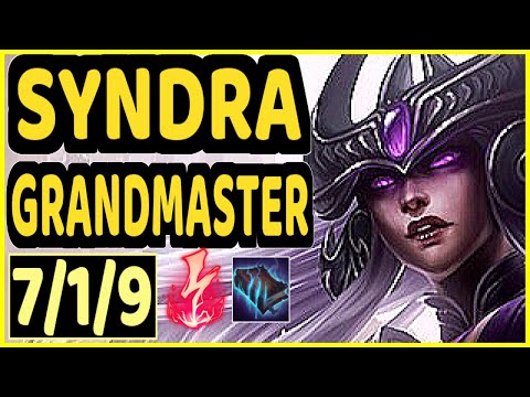 NARU (SYNDRA) - 7/1/9 KDA GAMEPLAY - EUW Ranked GRANDMASTER
