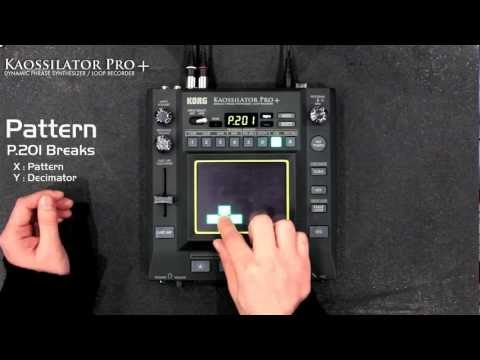 KORG KAOSSILATOR PRO+ (3/3) New Sounds : Drum Pattern