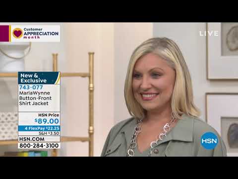 MarlaWynne ButtonFront Shirt Jacket with Drawstring Waist