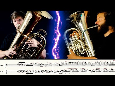 HARDEST, FASTEST TUBA EUPHONIUM DUET EVER?!?! WHAT DO YOU THINK??? Matonizz and Kelley - Euph'Em All