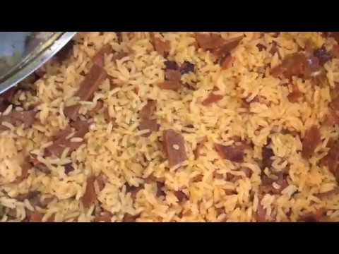 How to make Vegan Spanish Rice With Upton’s bacon
