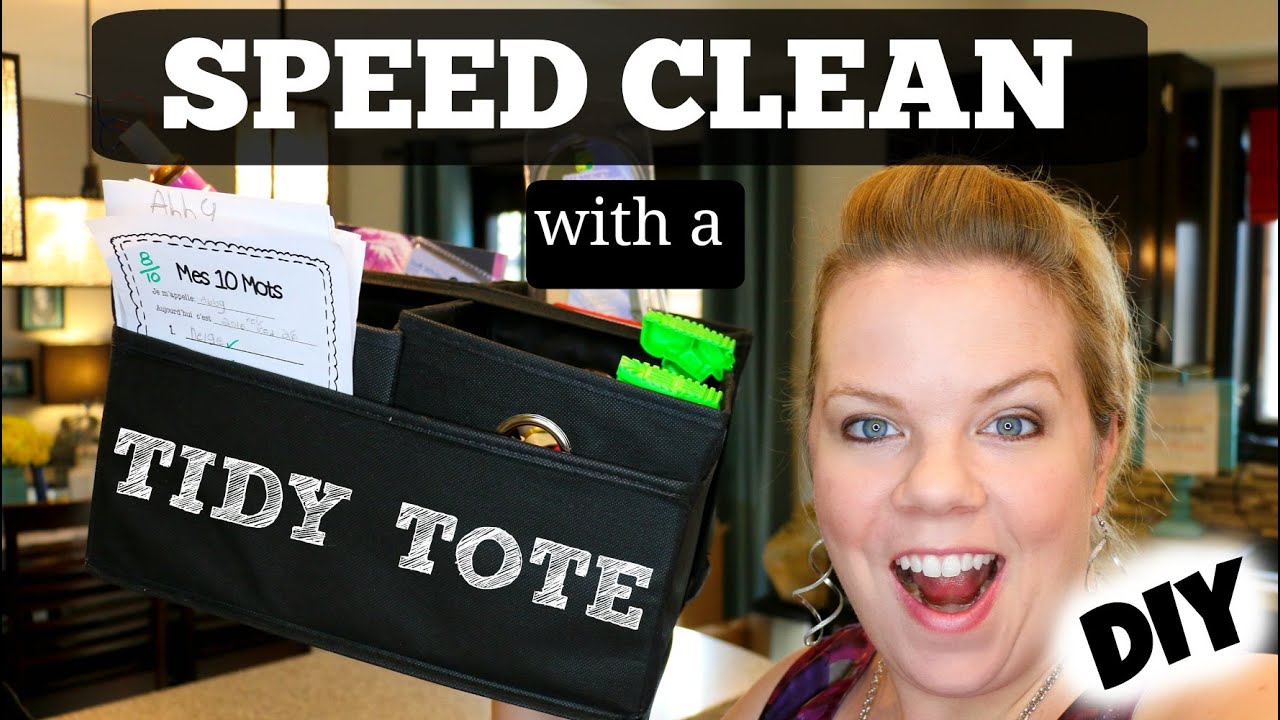 Speed Clean with a Tidy Tote - YouTube