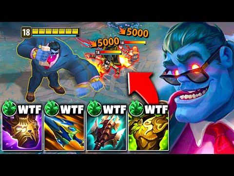 I COPIED THE RANK 1 DR. MUNDO BUILD, AND OH MY GOD IT'S BROKEN! (750 AD ONE SHOTS)