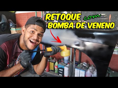 RETOQUE NA PINTURA automotiva  COM BOMBINHA DE VENENO - COM RESULTADO SURPREENDENTE!!!!