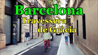 [[SPAIN-BARCELONA]] Walking along Travessera de Gràcia street 29/SEP/2020 05:20 pm